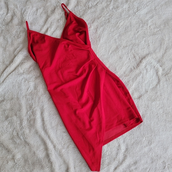 Red Wrap Dress - Picture 1 of 5